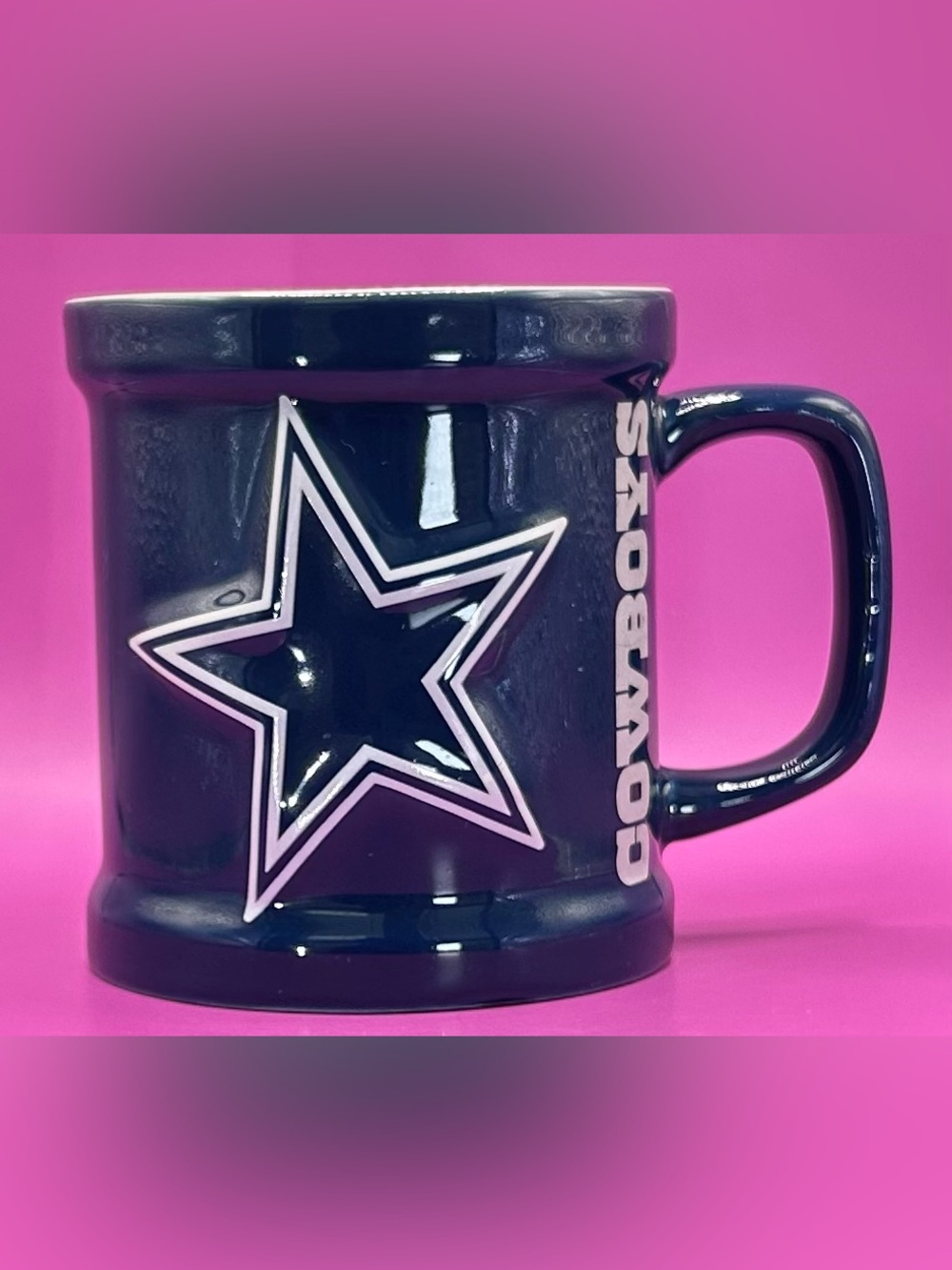 3D Dallas Cowboys Navy Ceramic Coffee Mug Team Star NFL Cup